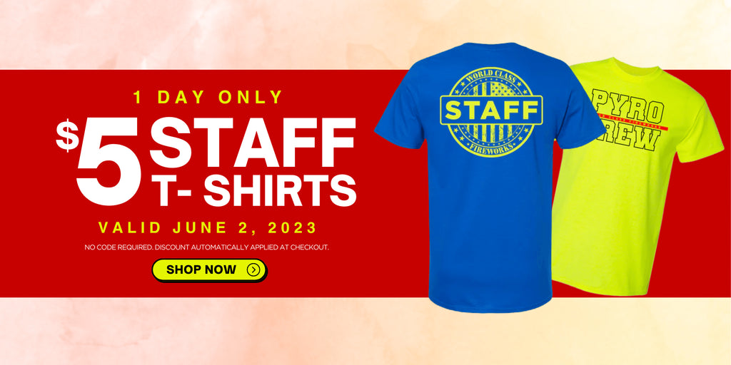$5 STAFF T-SHIRTS | FLASH SALE | 1 DAY ONLY