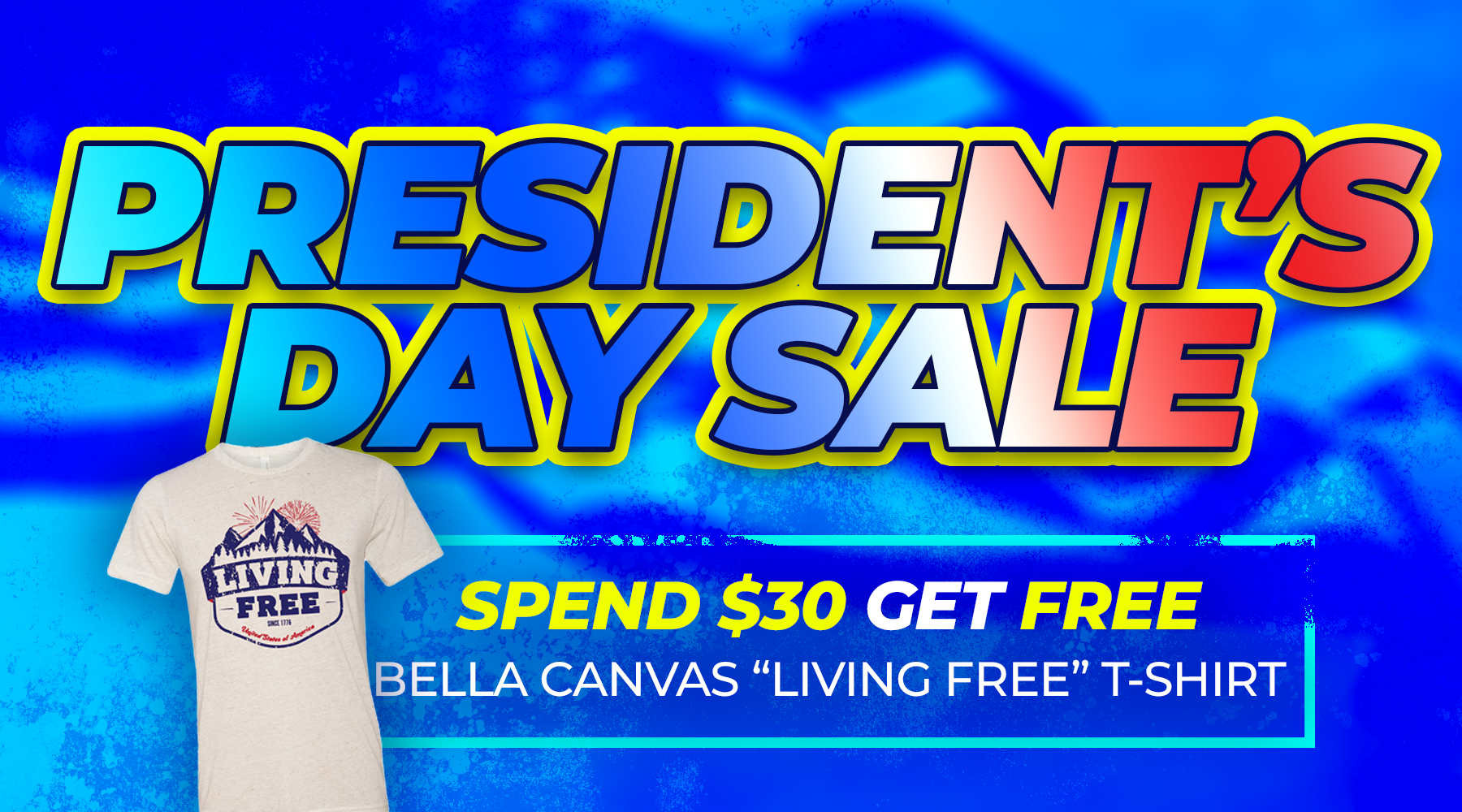 Spend $30 Get FREE Bella Canvas T-Shirt