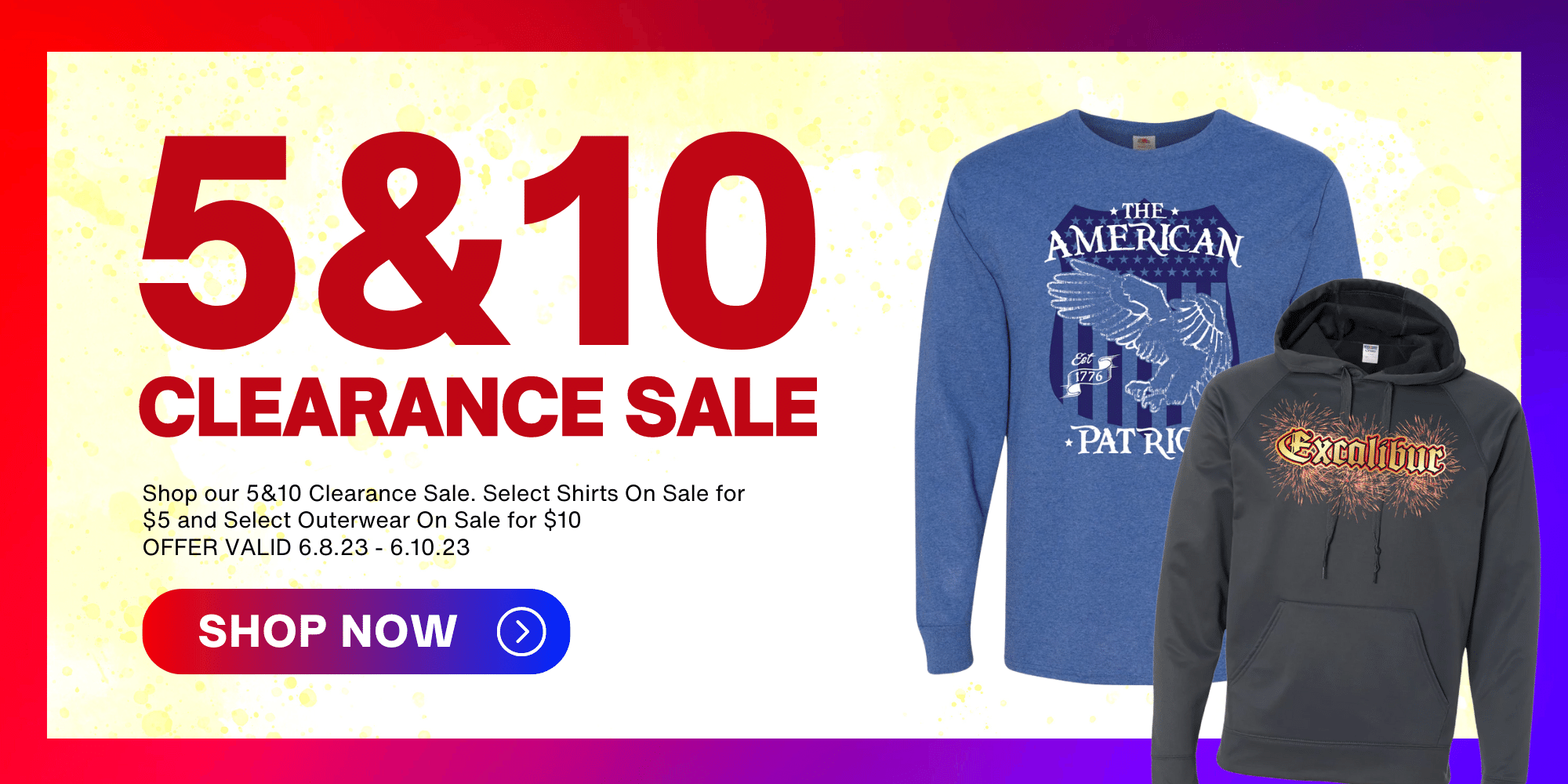 🚨CLEARANCE SALE | $5 Shirts, $10 Outerwear🚨