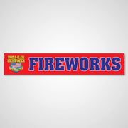 World Class Fireworks 2x12 Banner Red
