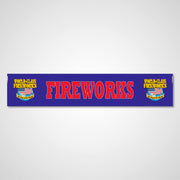 3x16 WCF Fireworks Banner Blue