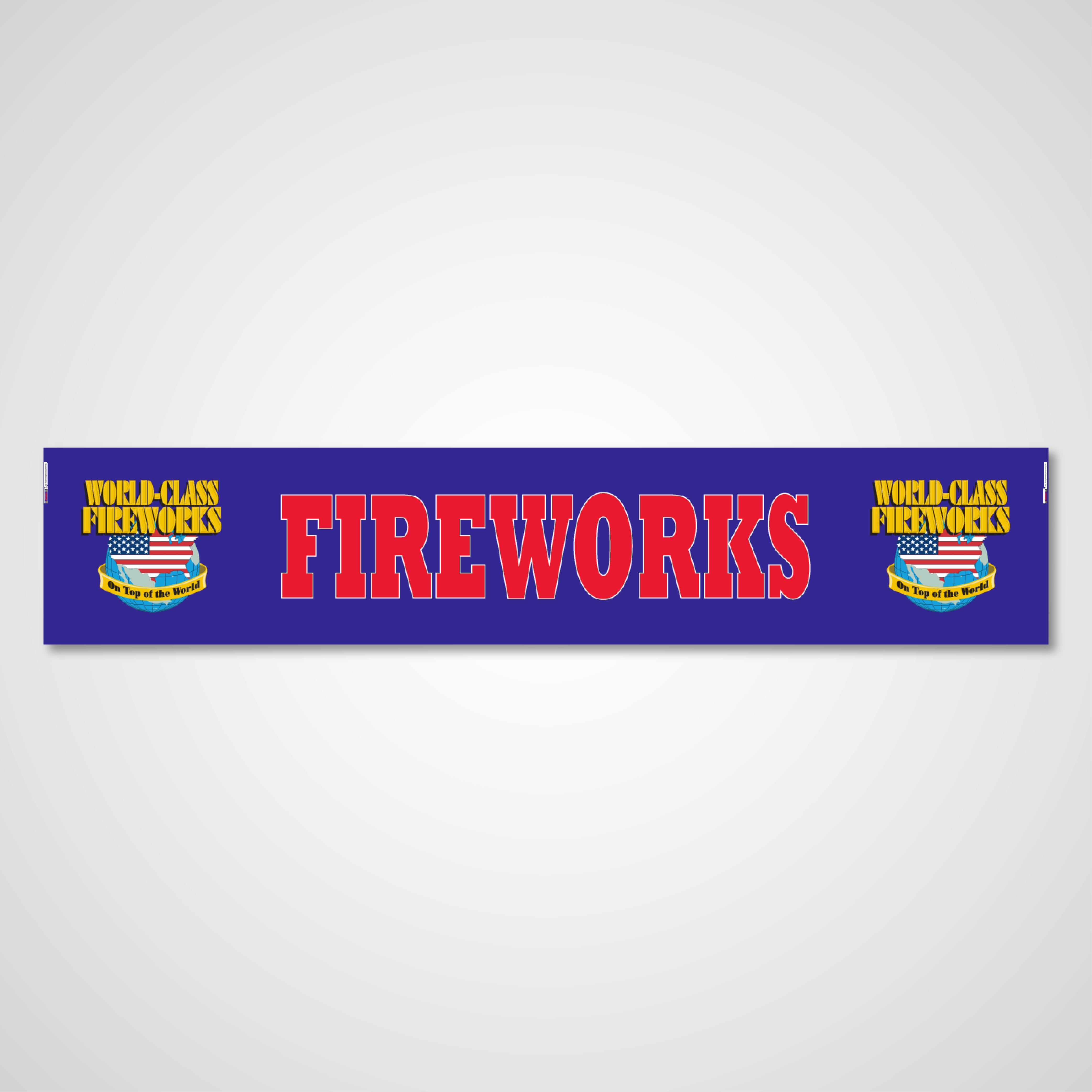 3x16 WCF Fireworks Banner Blue