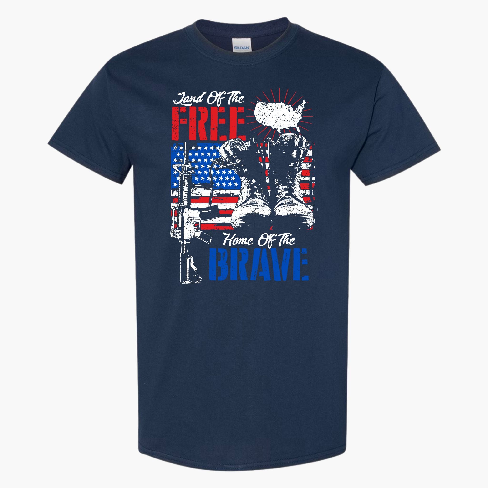 Land of the Free Home of the Brave Patriotic T-Shirt